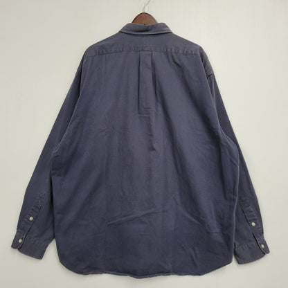 【中古品】【メンズ】 RALPH LAUREN ラルフローレン BLAIRE LS BD SHIRT ブレア ロングスリーブ ボタンダウン シャツ 長袖 トップス 146-260728-ay-07-izu サイズ：XXL カラー：ネイビー 万代Net店