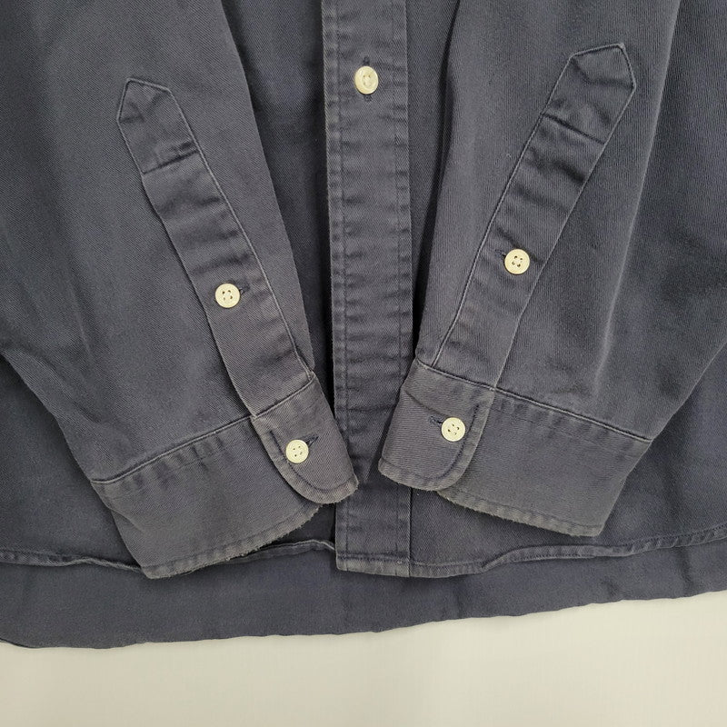 【中古品】【メンズ】 RALPH LAUREN ラルフローレン BLAIRE LS BD SHIRT ブレア ロングスリーブ ボタンダウン シャツ 長袖 トップス 146-260728-ay-07-izu サイズ：XXL カラー：ネイビー 万代Net店