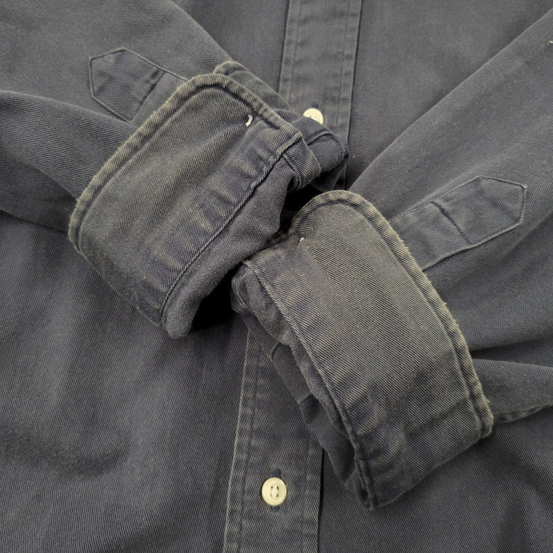 【中古品】【メンズ】 RALPH LAUREN ラルフローレン BLAIRE LS BD SHIRT ブレア ロングスリーブ ボタンダウン シャツ 長袖 トップス 146-260728-ay-07-izu サイズ：XXL カラー：ネイビー 万代Net店