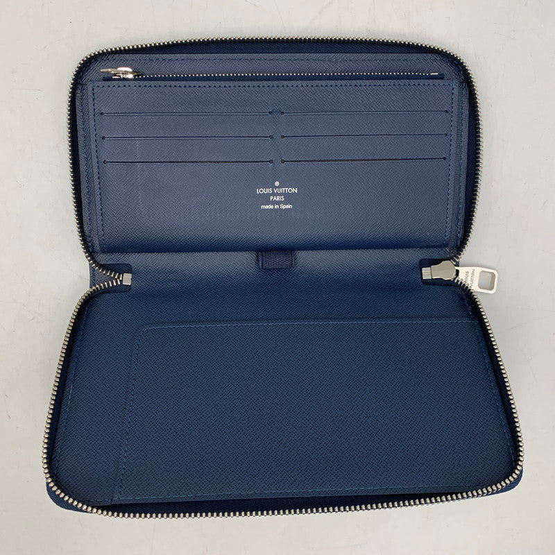 【中古品】【メンズ/レディース】 LOUIS VUITTON ルイ・ヴィトン M30515 CA4107 タイガ ジッピーオーガナイザー ロングウォレット 長財布 179-260806-as-09-izu カラー：ネイビー 万代Net店