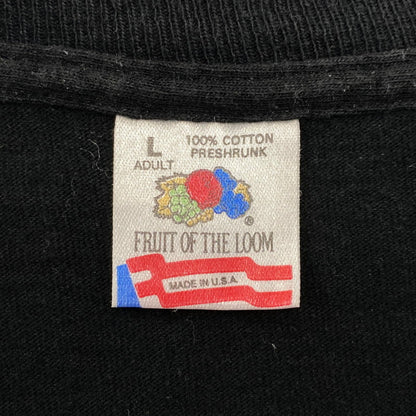 【中古品】【メンズ】 FRUIT OF THE LOOM フルーツオブザルーム c1993 USA製 両シングル WILLIAM WEGMAN ART TEE ウィリアム ウェグマン アート Tシャツ トップス 半袖 146-260728-cs-07-izu サイズ：L カラー：ブラック 万代Net店