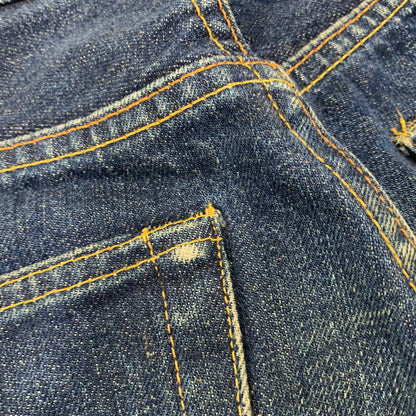 【中古品】【メンズ】 Levi's リーバイス BIG E S501XX DENIM PANTS 1944MODEL 44501-0022 デニムパンツ ジーンズ 刻印555 USA製 月桂樹ボタン ペンキステッチ Vステッチ 157-260729-as-02-izu サイズ：32×36 カラー：インディゴ 万代Net店