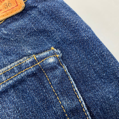 【中古品】【メンズ】 Levi's リーバイス BIG E S501XX DENIM PANTS 1944MODEL 44501-0022 デニムパンツ ジーンズ 刻印555 USA製 月桂樹ボタン ペンキステッチ Vステッチ 157-260729-as-02-izu サイズ：32×36 カラー：インディゴ 万代Net店