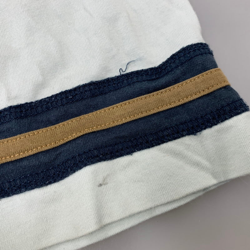 【現状渡し品】【メンズ】 DRIES VAN NOTEN ドリス ヴァン ノッテン ポルトガル製 HALF ZIP LINE TEE ハーフ ジップ ライン Tシャツ トップス 半袖 141-260727-ya-04-izu サイズ：L カラー：ライトブルー 万代Net店