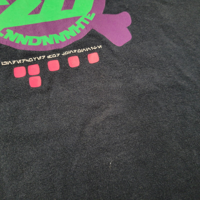 【中古品】【メンズ】 UNDERCOVER アンダーカバー カオティックディスコード期 01SS LONDON NITE ロンドンナイト 20TH ANNIVERSARY CROSS BONE TEE アニバーサリー クロスボーン Tシャツ トップス 半袖 140-260727-ya-11-izu サイズ：下記参照 カラー：ネイビー 万代Net店