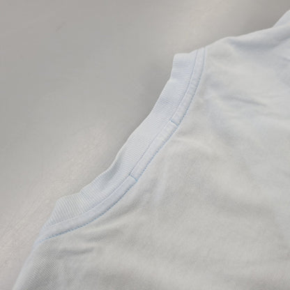 【中古品】【メンズ】 OLD GUCCI オールド グッチ G LOGO ロゴ VNECK S S TEE ブイネック ショートスリーブ Ｔシャツ トップス 半袖 141-260802-ya-03-izu サイズ：L カラー：ライトブルー 万代Net店