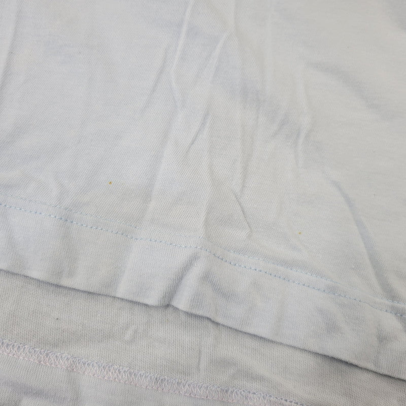 【中古品】【メンズ】 OLD GUCCI オールド グッチ G LOGO ロゴ VNECK S S TEE ブイネック ショートスリーブ Ｔシャツ トップス 半袖 141-260802-ya-03-izu サイズ：L カラー：ライトブルー 万代Net店