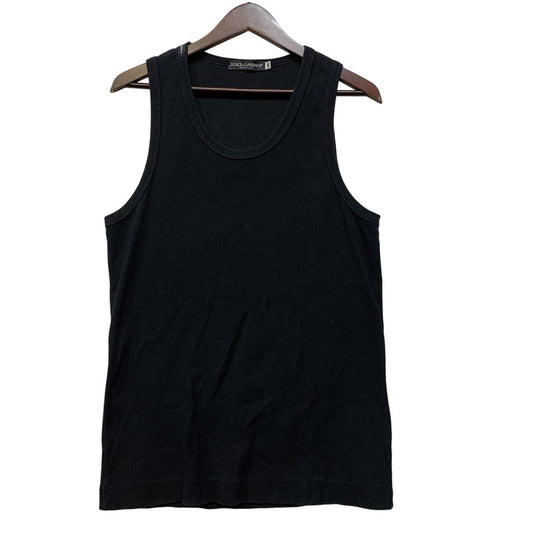 【中古品】【メンズ】 DOLCE&GABBANA ドルチェアンドガッバーナ 03AW TANK TOP TJ51/UGAL タンクトップ トップス 141-260728-ay-13-izu サイズ：48 カラー：ブラック 万代Net店
