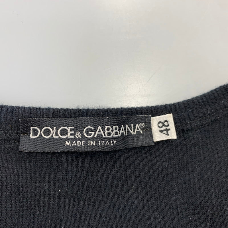 【中古品】【メンズ】 DOLCE&GABBANA ドルチェアンドガッバーナ 03AW TANK TOP TJ51/UGAL タンクトップ トップス 141-260728-ay-13-izu サイズ：48 カラー：ブラック 万代Net店