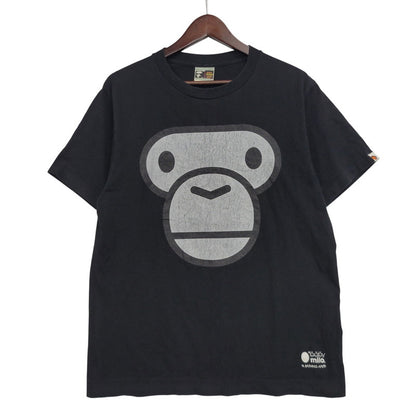 【中古品】【メンズ】 A BATHING APE アベイシングエイプ BABY MILO SS TEE ベイビーミロ 半袖 Tシャツ 初期タグ プリント トップス 142-260728-ay-04-izu サイズ：M カラー：ブラック 万代Net店