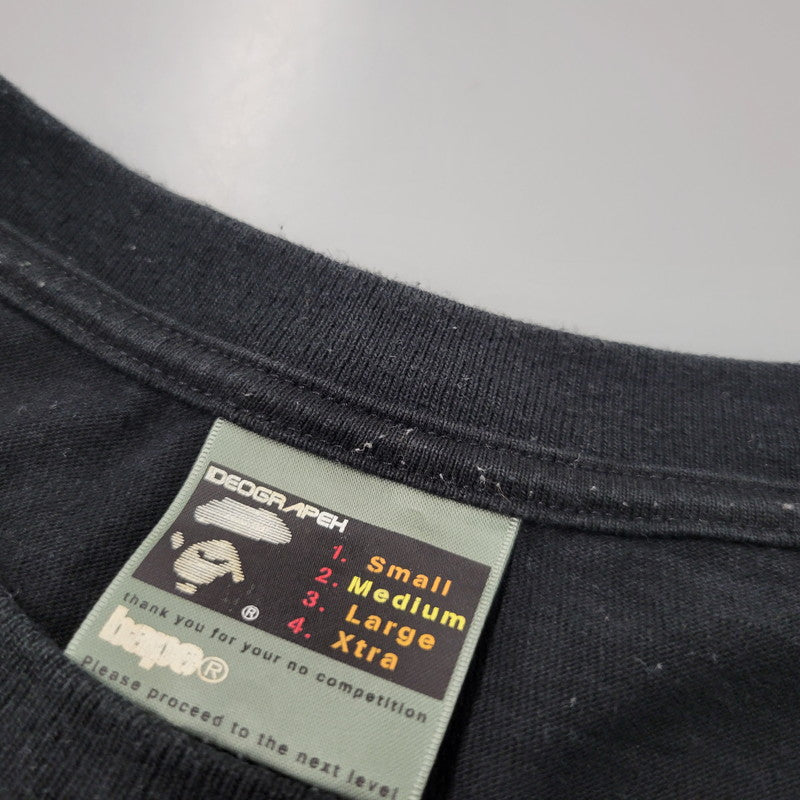 【中古品】【メンズ】 A BATHING APE アベイシングエイプ BABY MILO SS TEE ベイビーミロ 半袖 Tシャツ 初期タグ プリント トップス 142-260728-ay-04-izu サイズ：M カラー：ブラック 万代Net店