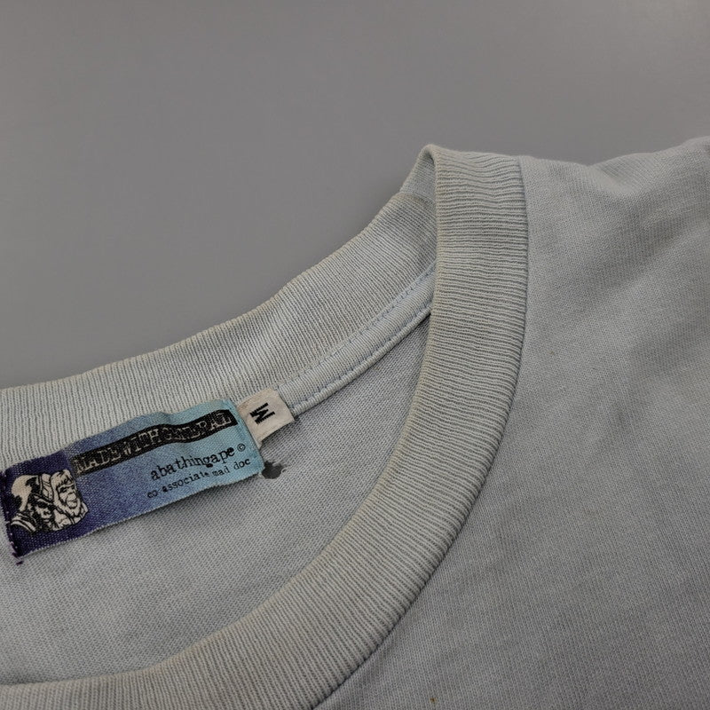 【中古品】【メンズ】 A BATHING APE アベイシングエイプ GRADATION BAPE HEADS TOUR TEE グラデーション Tシャツ 初期タグ 半袖 トップス 142-260728-ay-02-izu サイズ：M カラー：ブルー 万代Net店