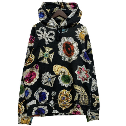【中古品】【メンズ】 SUPREME シュプリーム JEWELS HOODED SWEATSHIRT ジュエルズ フーデッド スウェットシャツ パーカー トップス 149-260728-kh-16-izu サイズ：M カラー：ブラック系 万代Net店