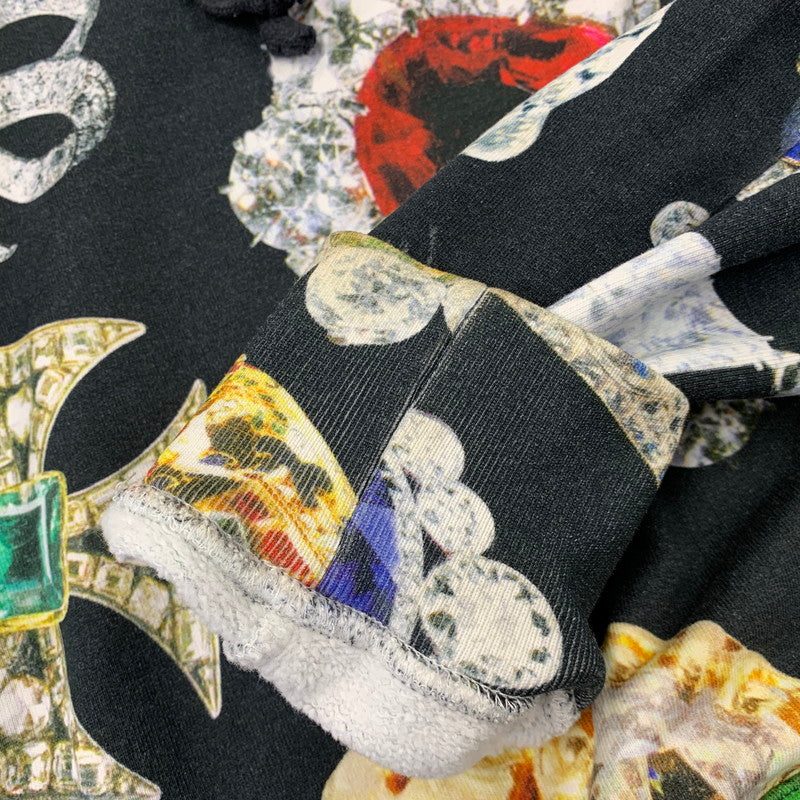 【中古品】【メンズ】 SUPREME シュプリーム JEWELS HOODED SWEATSHIRT ジュエルズ フーデッド スウェットシャツ パーカー トップス 149-260728-kh-16-izu サイズ：M カラー：ブラック系 万代Net店