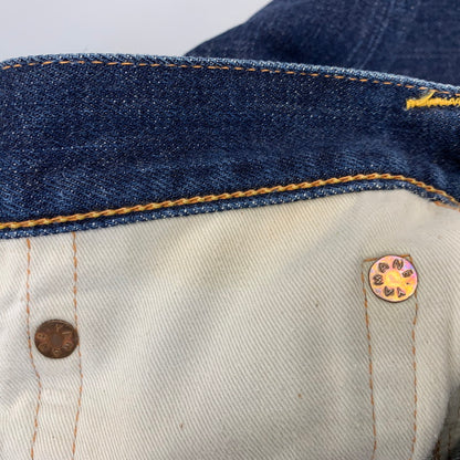 【中古品】【メンズ】 EVISU エヴィス PAINT DENIM PANTS LOT.2000 ペイントデニムパンツ ジーンズ NO.2 Wカモメ 156-260729-as-09-izu サイズ：35×35 カラー：インディゴ 万代Net店