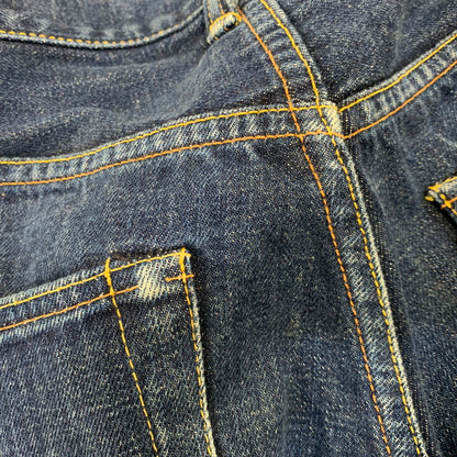 【中古品】【メンズ】 EVISU エヴィス PAINT DENIM PANTS LOT.2000 ペイントデニムパンツ ジーンズ NO.2 Wカモメ 156-260729-as-09-izu サイズ：35×35 カラー：インディゴ 万代Net店