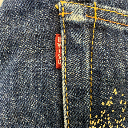 【中古品】【メンズ】 EVISU エヴィス PAINT DENIM PANTS LOT.2000 ペイントデニムパンツ ジーンズ NO.2 Wカモメ 156-260729-as-09-izu サイズ：35×35 カラー：インディゴ 万代Net店