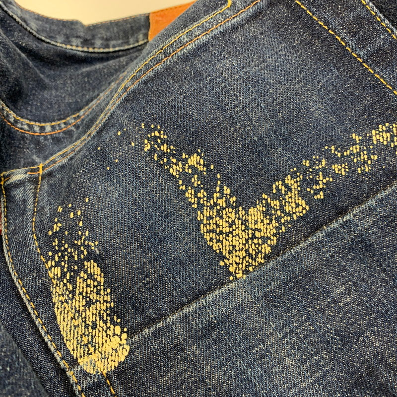 【中古品】【メンズ】 EVISU エヴィス PAINT DENIM PANTS LOT.2000 ペイントデニムパンツ ジーンズ NO.2 Wカモメ 156-260729-as-09-izu サイズ：35×35 カラー：インディゴ 万代Net店