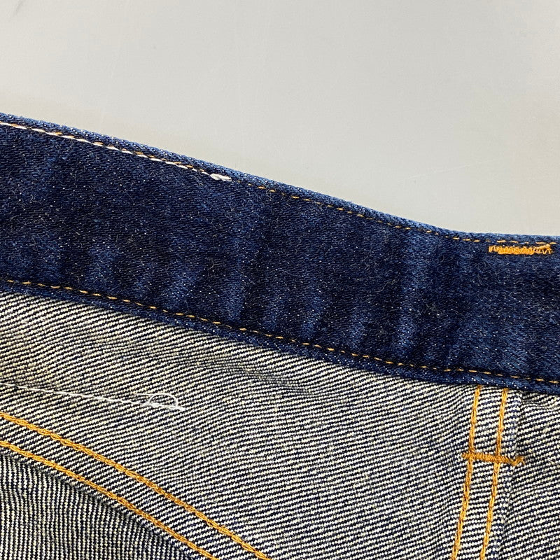 【中古品】【メンズ】 KOJIMA GENES コジマジーンズ DIAMOND STITCH DOUBLE KNEE STRAIGHT DENIM PANTS ダイアモンド ステッチ ダブル ニー ストレート デニム パンツ ボトムス ズボン 156-260730-cs-15-izu サイズ：34 カラー：インディゴ 万代Net店