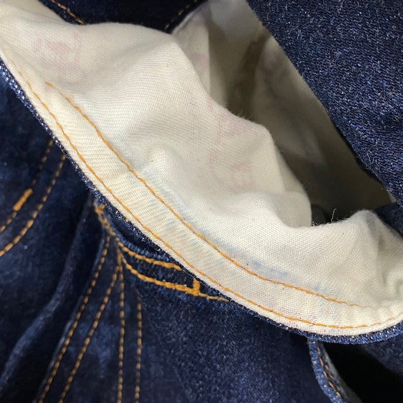 【中古品】【メンズ】 KOJIMA GENES コジマジーンズ DIAMOND STITCH DOUBLE KNEE STRAIGHT DENIM PANTS ダイアモンド ステッチ ダブル ニー ストレート デニム パンツ ボトムス ズボン 156-260730-cs-15-izu サイズ：34 カラー：インディゴ 万代Net店