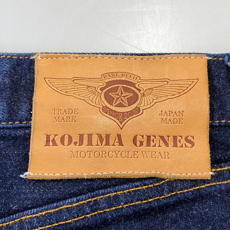 【中古品】【メンズ】 KOJIMA GENES コジマジーンズ DIAMOND STITCH DOUBLE KNEE STRAIGHT DENIM PANTS ダイアモンド ステッチ ダブル ニー ストレート デニム パンツ ボトムス ズボン 156-260730-cs-15-izu サイズ：34 カラー：インディゴ 万代Net店
