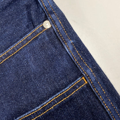 【中古品】【メンズ】 KOJIMA GENES コジマジーンズ DIAMOND STITCH DOUBLE KNEE STRAIGHT DENIM PANTS ダイアモンド ステッチ ダブル ニー ストレート デニム パンツ ボトムス ズボン 156-260730-cs-15-izu サイズ：34 カラー：インディゴ 万代Net店