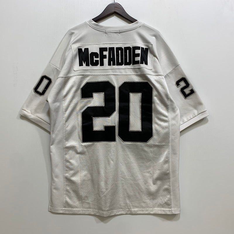 【中古品】【メンズ】 USED THROW BACKS CLASSIC RAIDERS MCFADDEN #20 GAME SHIRT ゲームシャツ 半袖 146-260726-as-02-izu サイズ：XL カラー：ホワイト 万代Net店