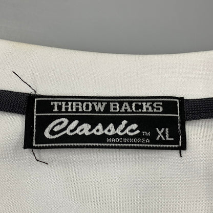 【中古品】【メンズ】 USED THROW BACKS CLASSIC RAIDERS MCFADDEN #20 GAME SHIRT ゲームシャツ 半袖 146-260726-as-02-izu サイズ：XL カラー：ホワイト 万代Net店