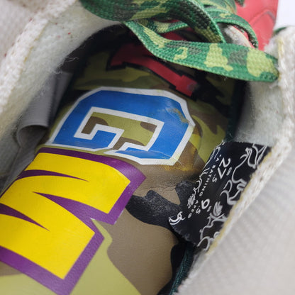 【現状渡し品】【メンズ】 A BATHING APE アベイシングエイプ SHARK LEATHER BIG TONGUE ULTRA SKULL STA HI シャーク レザー ビッグ タング ウルトラ スカル エスティーエー ハイ スニーカー 靴 162-260727-ya-15-izu サイズ：27.5cm カラー：レッド×ホワイト 万代Net店