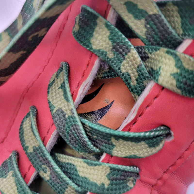 【現状渡し品】【メンズ】 A BATHING APE アベイシングエイプ SHARK LEATHER BIG TONGUE ULTRA SKULL STA HI シャーク レザー ビッグ タング ウルトラ スカル エスティーエー ハイ スニーカー 靴 162-260727-ya-15-izu サイズ：27.5cm カラー：レッド×ホワイト 万代Net店