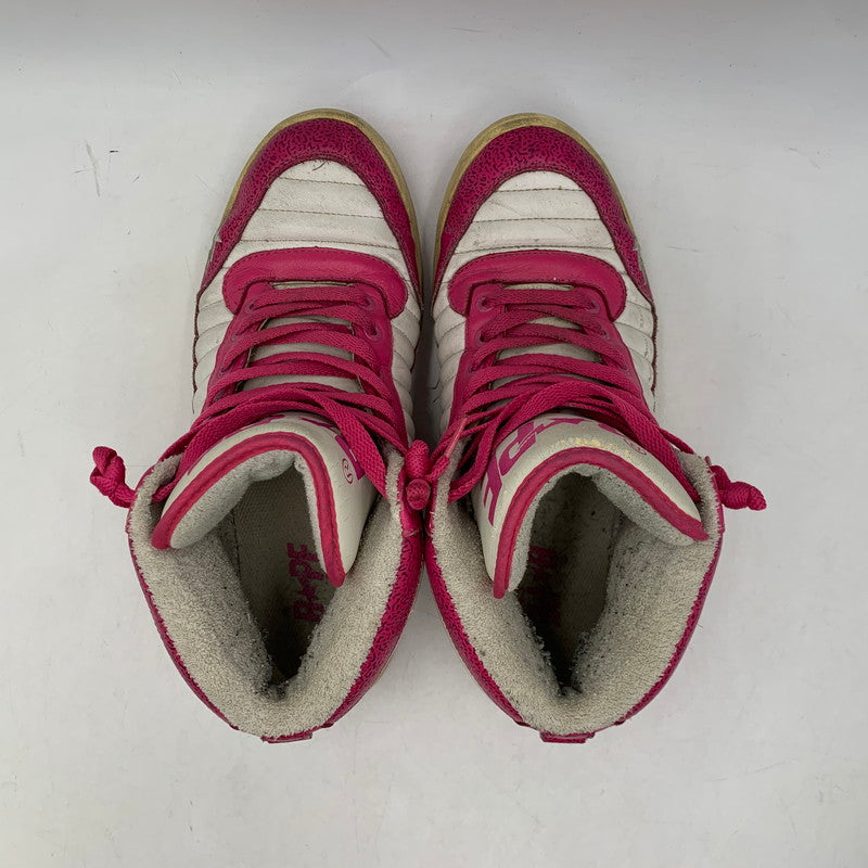 【現状渡し品】【メンズ】 A BATHING APE アベイシングエイプ BAPE STA 88 HI FS-039 ベイプスタ スニーカー シューズ 靴 162-260726-as-01-izu サイズ：27.5cm カラー：ピンク×ホワイト 万代Net店