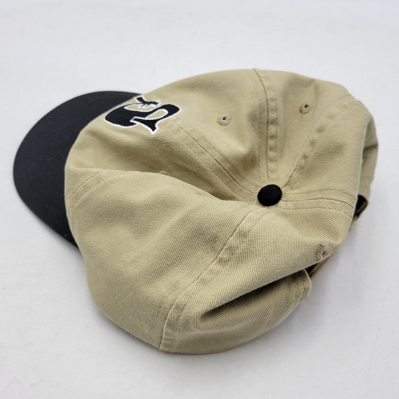 【中古品】【メンズ/レディース】 STUSSY ステューシー VINTAGE S LOW PRO SNAPBACK CAP ヴィンテージ Sロゴ ロープロ スナップバック キャップ 帽子 185-260727-as-06-izu サイズ：F カラー：ベージュ×ブラック 万代Net店