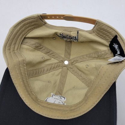 【中古品】【メンズ/レディース】 STUSSY ステューシー VINTAGE S LOW PRO SNAPBACK CAP ヴィンテージ Sロゴ ロープロ スナップバック キャップ 帽子 185-260727-as-06-izu サイズ：F カラー：ベージュ×ブラック 万代Net店