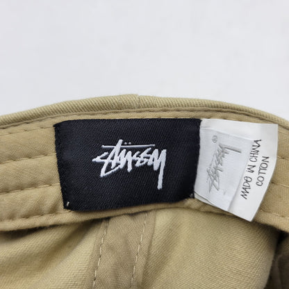 【中古品】【メンズ/レディース】 STUSSY ステューシー VINTAGE S LOW PRO SNAPBACK CAP ヴィンテージ Sロゴ ロープロ スナップバック キャップ 帽子 185-260727-as-06-izu サイズ：F カラー：ベージュ×ブラック 万代Net店