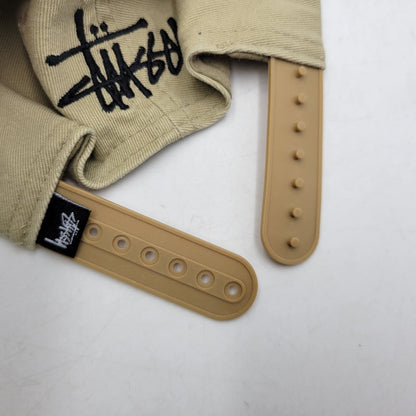 【中古品】【メンズ/レディース】 STUSSY ステューシー VINTAGE S LOW PRO SNAPBACK CAP ヴィンテージ Sロゴ ロープロ スナップバック キャップ 帽子 185-260727-as-06-izu サイズ：F カラー：ベージュ×ブラック 万代Net店
