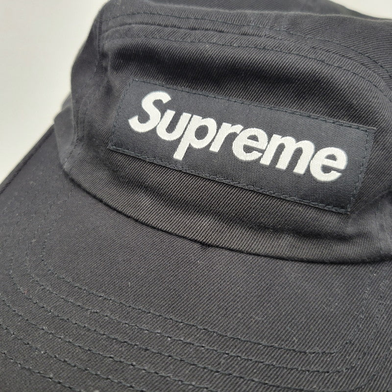 【中古品】【メンズ/レディース】 SUPREME シュプリーム 26SS WASHED CHINO TWILL CAMP CAP ウォッシュド チノ キャンプ キャップ 帽子 185-260727-ya-16-izu サイズ：ONESIZE（58cm） カラー：ブラック 万代Net店