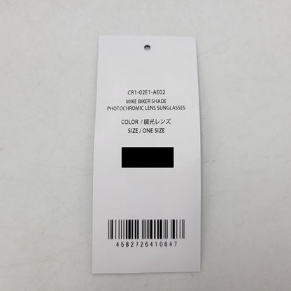 【中古品】【メンズ/レディース】 THE CRIMIE クライミー CR1-02E1-AE02 MIKE BIKER SHADE PHOTOCHROMIC LENS SUNGLASSES マイク バイカーシェード フォトクロミックレンズ (調光レンズ) サングラス 203-260727-ya-13-izu サイズ：ONESIZE カラー：ブラック 万代Net店