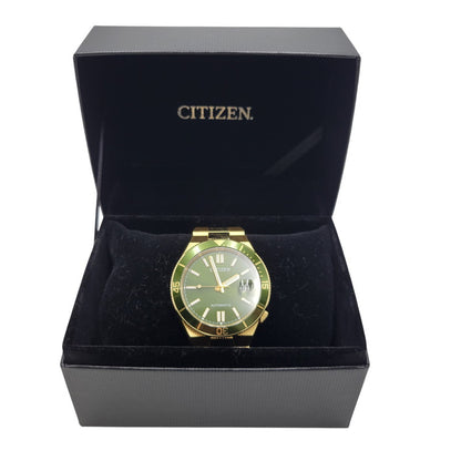 【中古品】【メンズ/レディース】 CITIZEN シチズン NJ0232-53X COLLECTION TSUYOSA SHORE コレクション ツヨサ ショア 腕時計 時計 197-260727-ya-12-izu カラー：ゴールド×グリーン 万代Net店