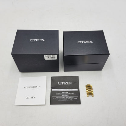 【中古品】【メンズ/レディース】 CITIZEN シチズン NJ0232-53X COLLECTION TSUYOSA SHORE コレクション ツヨサ ショア 腕時計 時計 197-260727-ya-12-izu カラー：ゴールド×グリーン 万代Net店