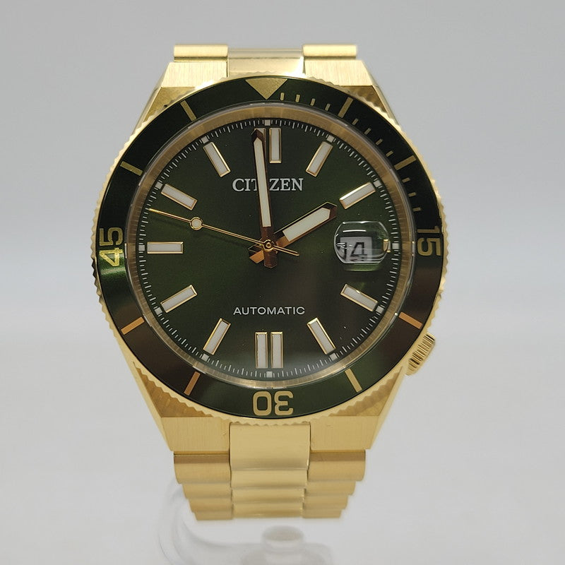 【中古品】【メンズ/レディース】 CITIZEN シチズン NJ0232-53X COLLECTION TSUYOSA SHORE コレクション ツヨサ ショア 腕時計 時計 197-260727-ya-12-izu カラー：ゴールド×グリーン 万代Net店
