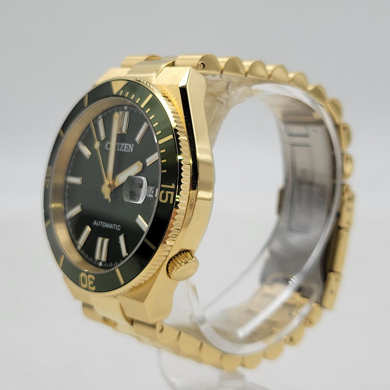 【中古品】【メンズ/レディース】 CITIZEN シチズン NJ0232-53X COLLECTION TSUYOSA SHORE コレクション ツヨサ ショア 腕時計 時計 197-260727-ya-12-izu カラー：ゴールド×グリーン 万代Net店