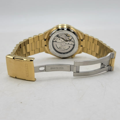 【中古品】【メンズ/レディース】 CITIZEN シチズン NJ0232-53X COLLECTION TSUYOSA SHORE コレクション ツヨサ ショア 腕時計 時計 197-260727-ya-12-izu カラー：ゴールド×グリーン 万代Net店