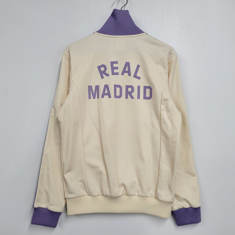 【中古品】【メンズ】 adidas アディダス REAL MADRID LIFESTYLER OG TRACK TOP IY0058 レアル・マドリード トラックトップ ジャージ トップス 148-260728-ay-06-izu サイズ：L カラー：WONDER WHITE/MAGIC LILAC 万代Net店