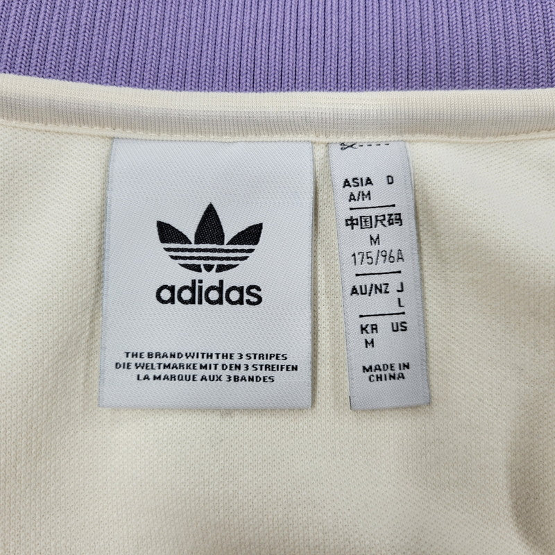 【中古品】【メンズ】 adidas アディダス REAL MADRID LIFESTYLER OG TRACK TOP IY0058 レアル・マドリード トラックトップ ジャージ トップス 148-260728-ay-06-izu サイズ：L カラー：WONDER WHITE/MAGIC LILAC 万代Net店