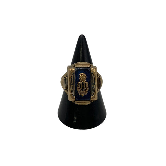 【中古品】【メンズ/レディース】 HERFF JONES ハーフジョンズ 10K HIGHLAND CLASS RING リング 指輪 アクセサリー 192-260806-as-20-izu カラー：ゴールド 万代Net店