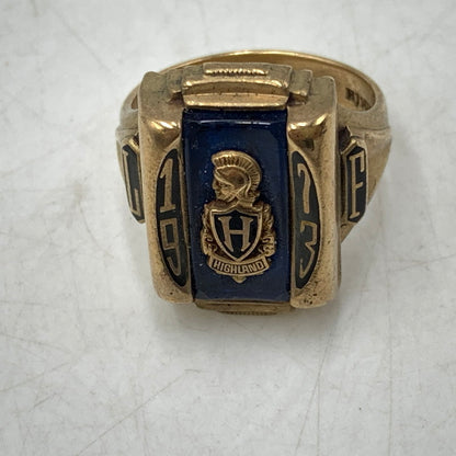 【中古品】【メンズ/レディース】 HERFF JONES ハーフジョンズ 10K HIGHLAND CLASS RING リング 指輪 アクセサリー 192-260806-as-20-izu カラー：ゴールド 万代Net店