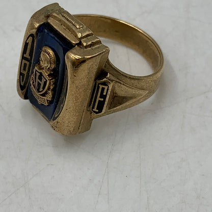 【中古品】【メンズ/レディース】 HERFF JONES ハーフジョンズ 10K HIGHLAND CLASS RING リング 指輪 アクセサリー 192-260806-as-20-izu カラー：ゴールド 万代Net店
