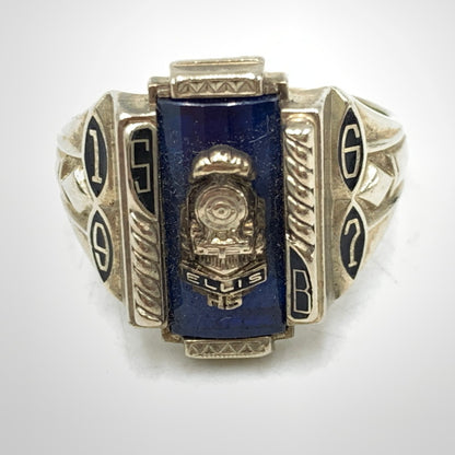 【中古品】【メンズ/レディース】 JOSTEN ジャスティン 10K ELLIS HS CLASS RING リング 指輪 アクセサリー 192-260806-as-19-izu カラー：シルバー 万代Net店