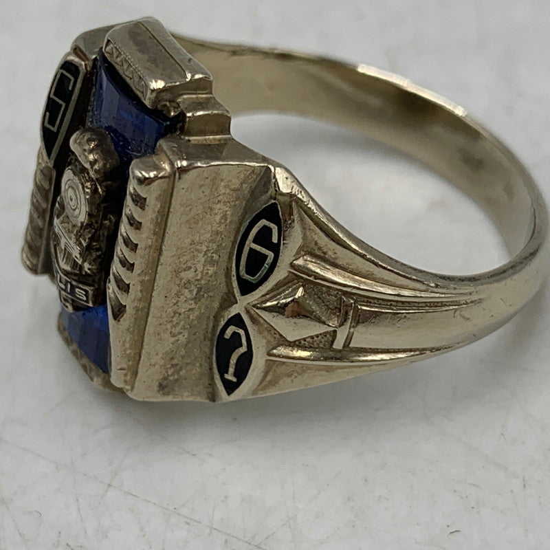 【中古品】【メンズ/レディース】 JOSTEN ジャスティン 10K ELLIS HS CLASS RING リング 指輪 アクセサリー 192-260806-as-19-izu カラー：シルバー 万代Net店