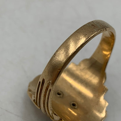 【中古品】【メンズ/レディース】 HERFF JONES ハーフジョンズ 10K VENTURA HS CLASS RING リング 指輪 アクセサリー 192-260806-as-21-izu カラー：ゴールド 万代Net店